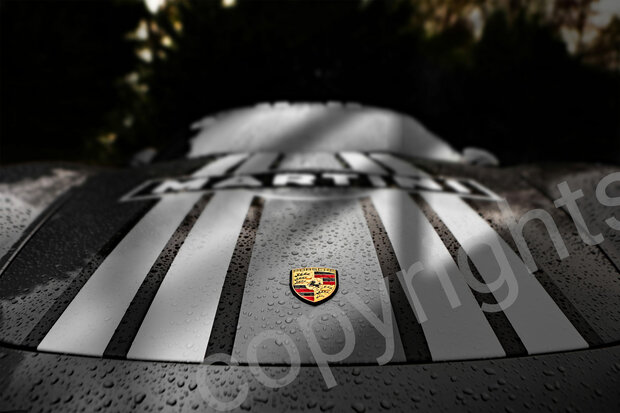 Porsche  - Martini in the rain