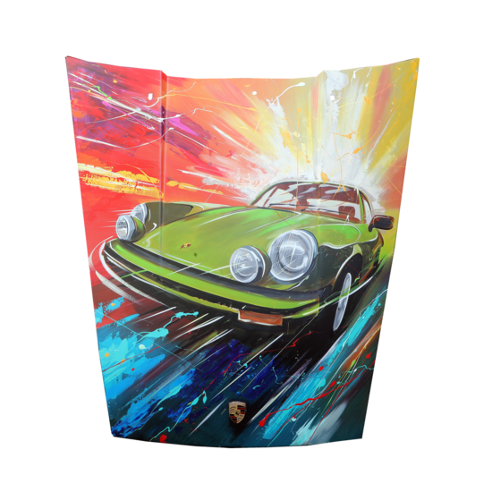 Original Hood 911 Green Porsche